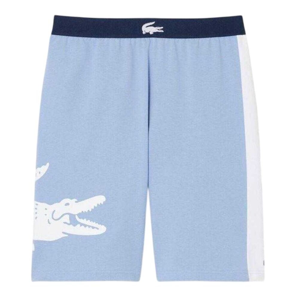 Lacoste Mens Fleece Lounge Shorts / Blue